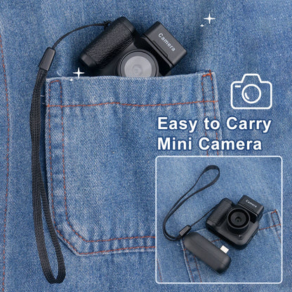 HD1080P Mini Camera Portable Pocket Cam with LCD Screen Digital Camera with Flash Light Video Recorder Student Small Camcorder